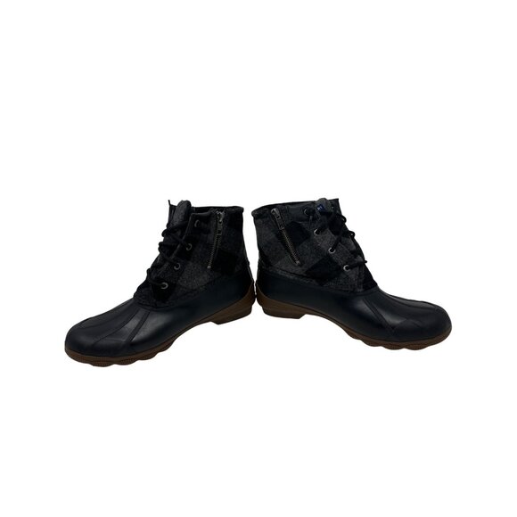 Sperry Womens Wool & Rubber Duck Boots Black/Gray Size 10M - Picture 7 of 14